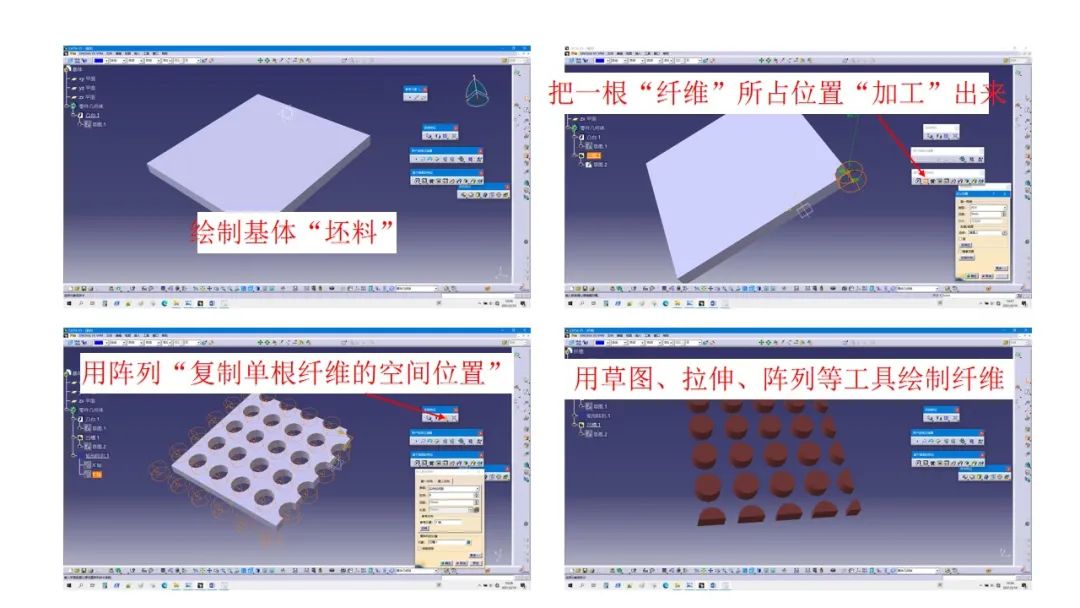 【科研经验】用Catia绘制纤维复合材料顶出试验示意图的图4